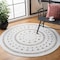 Safavieh 7 x 7 ft. Cape Cod Round Area Rug, Ivory CAP222A-7R - alternate 3